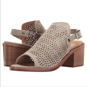 Rag & Bone Wyatt Mid Heel Cemento Suede grey tan 38.5 8.5